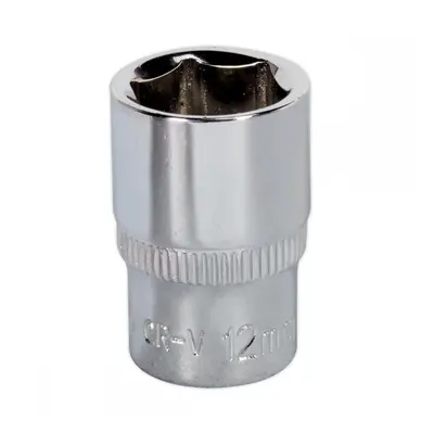 Sealey SP1412 Walldrive® Socket 12Mm 1/4inSq Drive Fully Polished