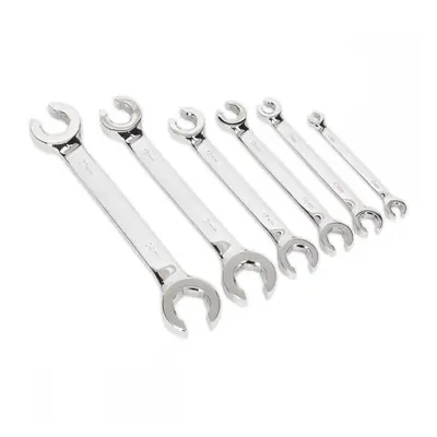 Sealey S0767 Flare Nut Spanner Set 6Pc Metric