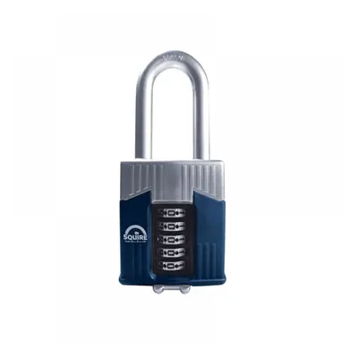 Squire WARRIOR COMBI 65/2.5 Warrior High-Security Long Shackle Combination Padlock 65Mm