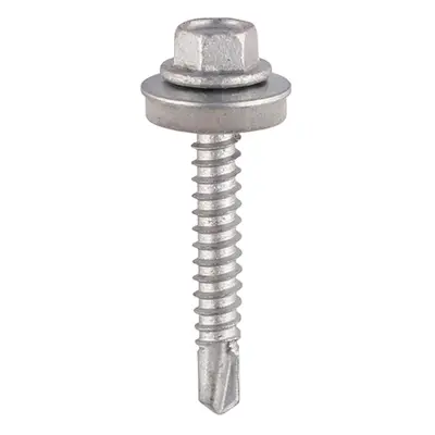 Timco H38W16BB Self-Drilling Screws - Hex - For Heavy Section Steel - Exterior - Silver - With E