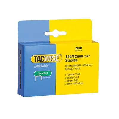 Tacwise 0348 140 Heavy-Duty Staples 12Mm (Type T50 G) (Pack 2000)