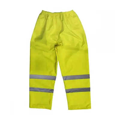 Sealey 807M Hi-Vis Yellow Waterproof Trousers - Medium