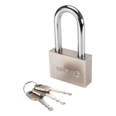 Silverline 186812 Steel Padlock Long Shackle 60Mm Each 1