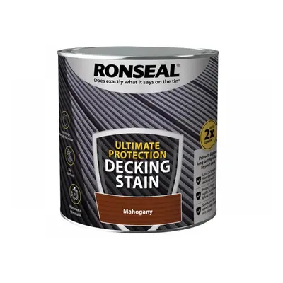 Ronseal 39117 Ultimate Protection Decking Stain Rich Mahogany 2.5 Litre