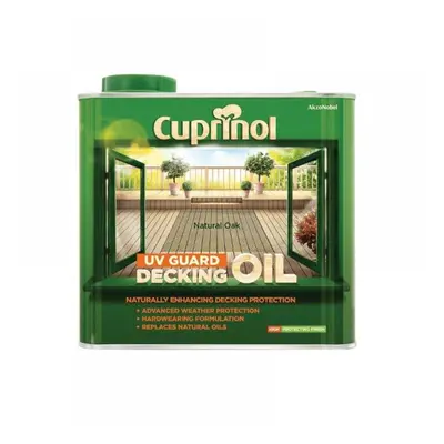 Cuprinol 5122411 Uv Guard Decking Oil Natural Oak 2.5 Litre