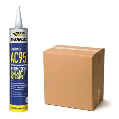 Everbuild AC95 Acoustic Sealant and Adhesive White 900ml Box of 9