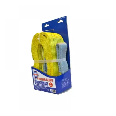 Faithfull XLP-03 3 METRE Lifting Sling Yellow 3 Tonne 90Mm X 3M