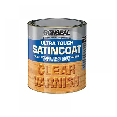 Ronseal 09009 Ultra Tough Internal Clear Satincoat Varnish 250Ml