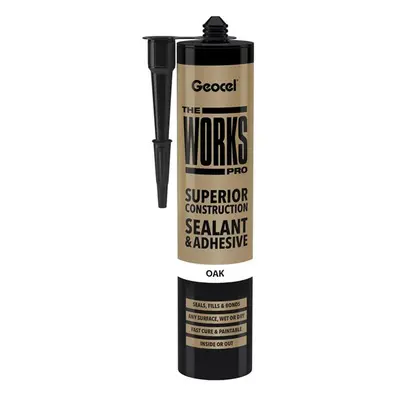 Geocel 6001247/C03 The Works Pro Sealant & Adhesive Oak 290Ml