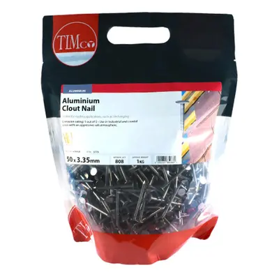 Timco ACN50LB Clout Nails - Aluminium 50 X 3.35