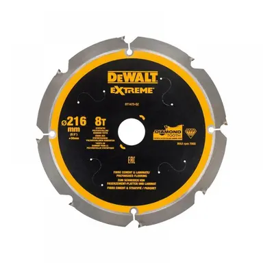 Dewalt DT1473-QZ Extreme Pcd Fibre Cement Saw Blade 216 X 30Mm X 8T