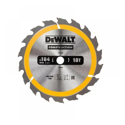 Dewalt DT1938-QZ Portable Construction Circular Saw Blade 184 X 16Mm X 18T