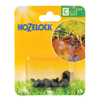 Hozelock 100-001-366 2785 End Line Pressure Dripper 4Mm/13Mm (Pack 5)