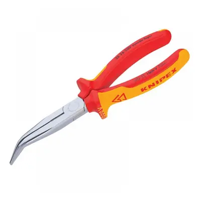 Knipex 26 26 200 SB Vde Long Bent Snipe Nose Side Cutting Pliers 200Mm