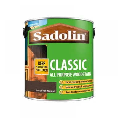 Sadolin 5028466 Classic Wood Protection Jacobean Walnut 2.5 Litre