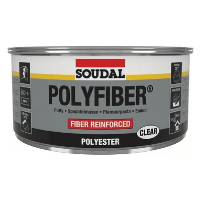 Soudal Polyfiber Clear Clear 1.5Kg tin 16