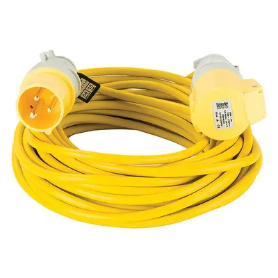 Defender E85121 Extension Lead Yellow 2.5Mm2 16A 14M 110V Each 1