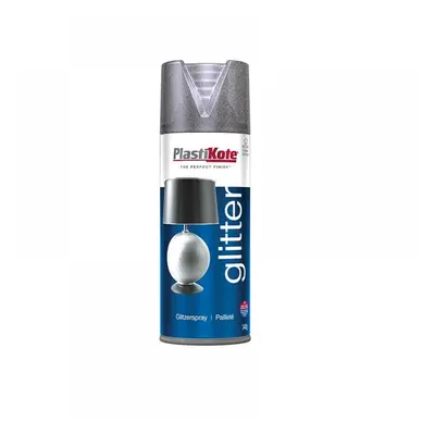 Plastikote 440173 Glitter Effect Spray Silver 400Ml