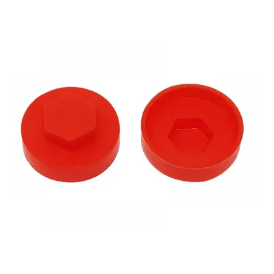 Forgefix TFCC19PR Techfast Cover Cap Poppy Red 19Mm (Pack 100)