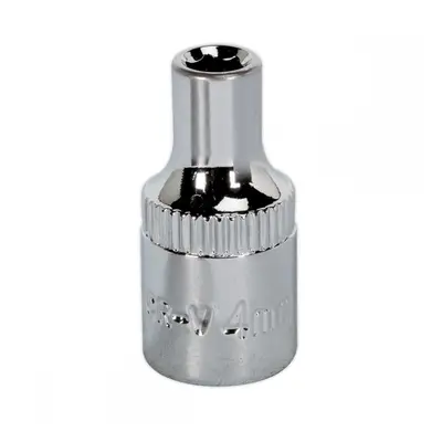 Sealey SP1404 Walldrive® Socket 4Mm 1/4inSq Drive Fully Polished