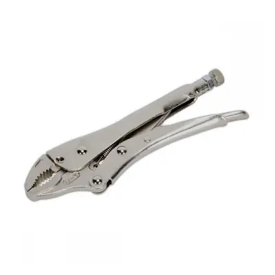 Sealey AK6820 Locking Pliers Curved Jaws 185Mm 0-38Mm Capacity