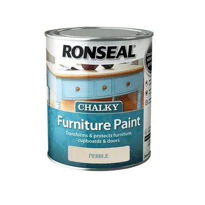 Ronseal 37485 Chalky Furniture Paint Pebble 750Ml