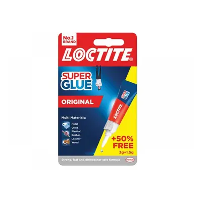 Loctite 2633452 Super Glue Original Tube 3G + 50% Extra Free