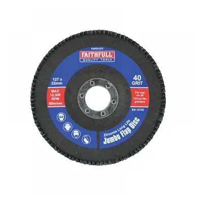 Faithfull Abrasive Jumbo Flap Disc 127Mm Fine