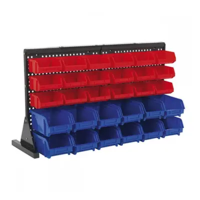 Sealey TPS1218 Bin Storage System Bench Mounting 30 Bins