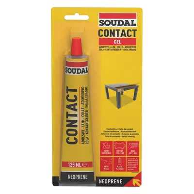 Soudal Contact Adhesive Gel Yellow 125Ml blister tube 10