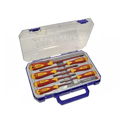 Faithfull Vde Soft Grip Screwdriver Set (Case) 8 Piece