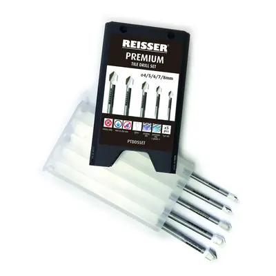 Reisser PTD5SETH Premium Tile Drill Set 5Pc. C/W Hanger