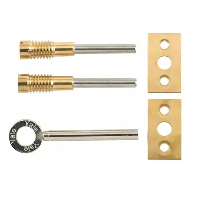 Yale Locks V-8013-2-PL 8013 Dual Screw Window Lock Brass Finish Pack Of 2