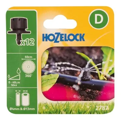 Hozelock 100-001-370 2787 End Of Line Adjustable Mini Sprinkler 4/13Mm (Pack 12)