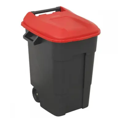 Sealey BM100R Refuse/Wheelie Bin 100L - Red