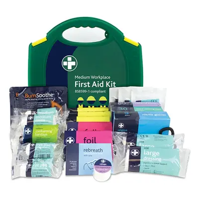 Timco MED343 Workplace First Aid Kit - British Standard Compliant Medium Case 1