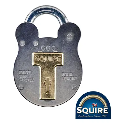 Squire SQR701170 Old English 4 Lever Padlock - 660 60Mm Blister Pack 1