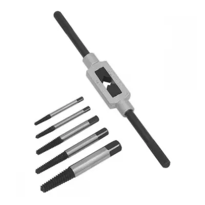 Sealey AK721 Screw Extractor Set With Wrench 6Pc Helix Type