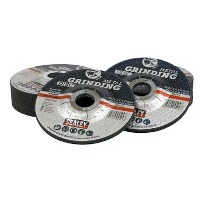 Sealey PTC115G12 Grinding Disc Ø115 X 6Mm Ø22Mm Bore - Pack Of 12