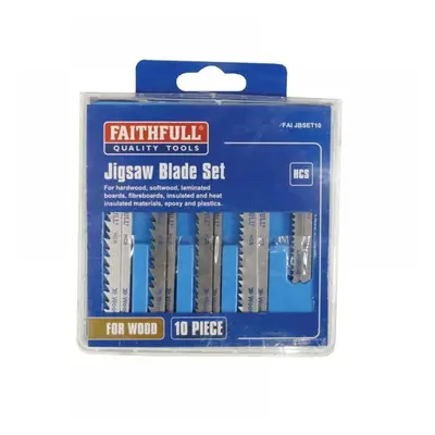 Faithfull Jigsaw Blade Set Of 10 Assorted