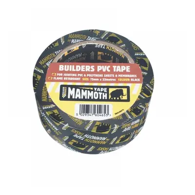 Everbuild Sika 488627 Builderfts Pvc Tape 75Mm X 33M Black