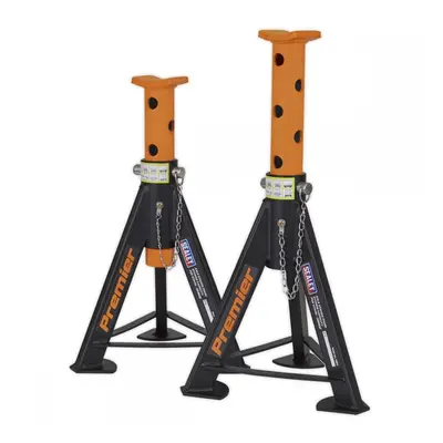 Sealey AS6O Axle Stands (Pair) 6 Tonne Capacity Per Stand - Orange