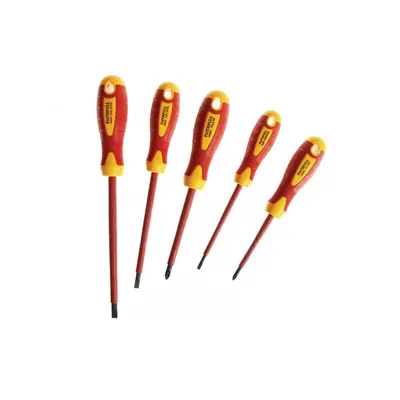 Faithfull Vde Soft Grip Screwdriver Set 5 Piece