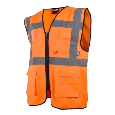 Scan SFV09-O Hi-Vis Utility Waistcoat Orange - Xl (48In)