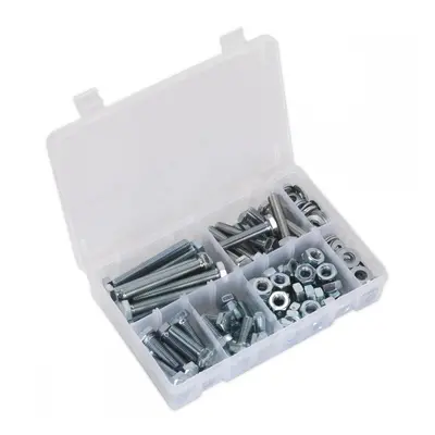 Sealey AB052SNW Setscrew Nut & Washer Assortment 150Pc High Tensile M10 Metric