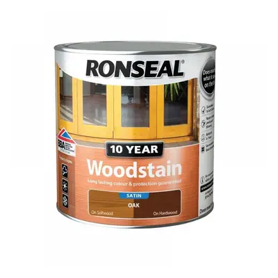 Ronseal 38690 10 Year Woodstain Oak 2.5 Litre