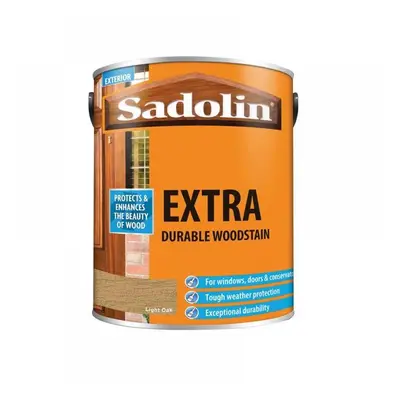 Sadolin 5013002 Extra Durable Woodstain Light Oak 5 Litre