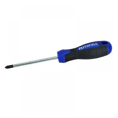 Faithfull Soft Grip Screwdriver Phillips Tip Ph2 X 100Mm