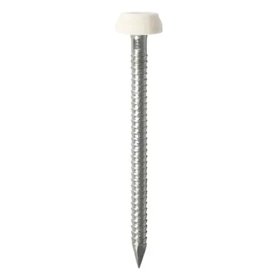 Timco PP30W Polymer Headed Pins - A4 Stainless Steel - White 30Mm Box 250