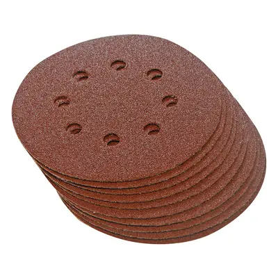 Silverline 647920 Hook & Loop Discs Punched 125Mm 10Pk 125Mm 60 Grit Each 10